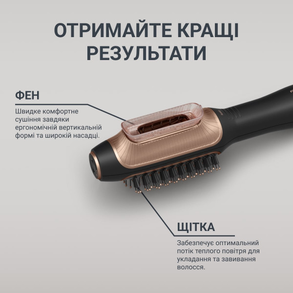 Фото - Фен-щетка Rowenta CF9840F0 Reverso Dry&Brush 2в1