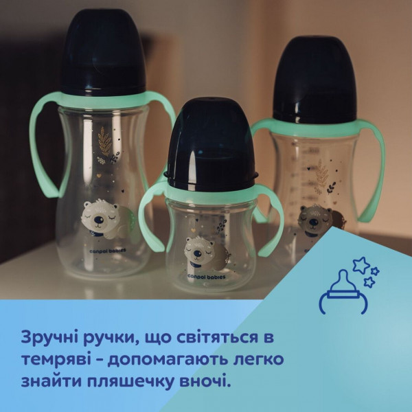 Фото - Бутылочка для кормления Canpol babies антиколиковая с широким отверстием 240 мл Easystart Sleepy Koala - голубая (35/237_blu)