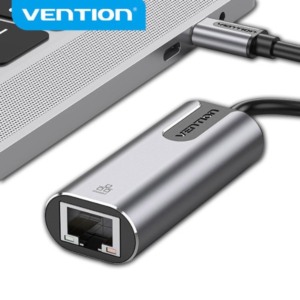 Фото - Переходник USB Type-C - RJ-45 Vention USB3.1 Type-C - RJ45 Black (CFNHB)