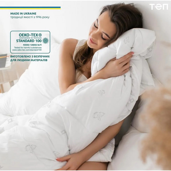 Фото - Одеяло всесезонное двуспальное ТЕП ПРИРОДА MEMBRANA PRINT HARMONY SUMMER LINE 180х210 см (1-03937_25637)