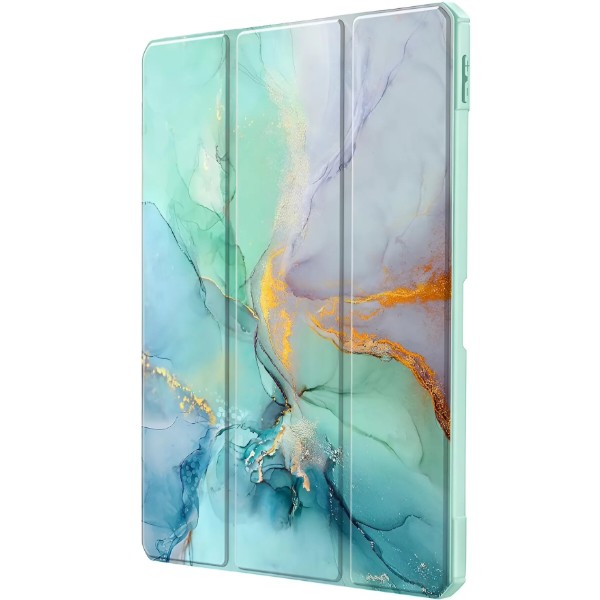 Фото - Чохол для планшета BeCover Soft Edge TPU з кріпленням для стілусу for Xiaomi Redmi Pad SE 8.7'' Green Marble (712574)