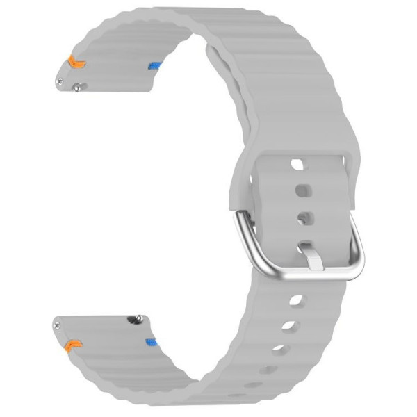 Фото - Ремінець для смарт-годинника BeCover Ribbed Tape (20mm) for Huawei Watch GT 3 (42mm) / GT 2 (42mm) / GT 3 Pro (43mm Ceramic) / Watch 2 (Sport) Lite Gray (714872)
