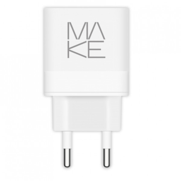 Фото - Уцінка - Мережевий зарядний пристрій MAKE 45W PD+QC White (MCW-325PWH)