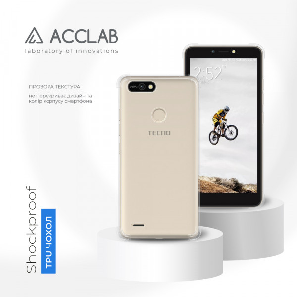 Фото - Чохол для смартфону
 ACCLAB Shockproof for Tecno Pop 2F (1283126553967)