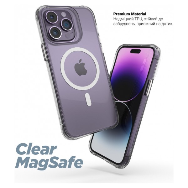 Фото - Чохол для смартфону Armorstandart Clear Magsafe for Apple iPhone 15 Pro Tansparent (ARM71051)
