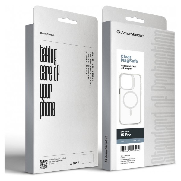 Фото - Чохол для смартфону Armorstandart Clear Magsafe for Apple iPhone 15 Pro Tansparent (ARM71051)