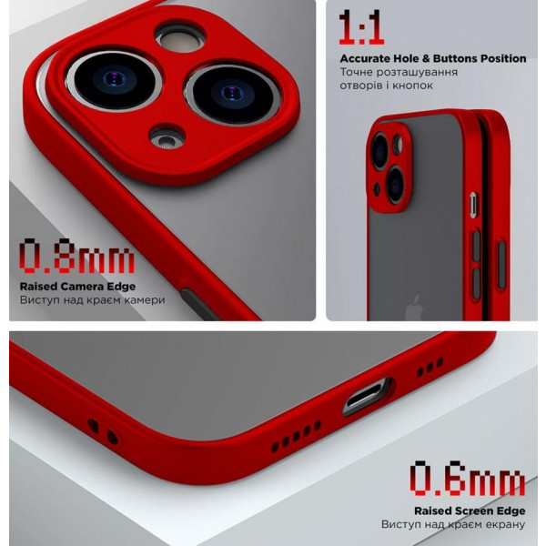 Фото - Чохол для смартфону Armorstandart Frosted Matte for Samsung M34 5G (M346) Red (ARM69713)