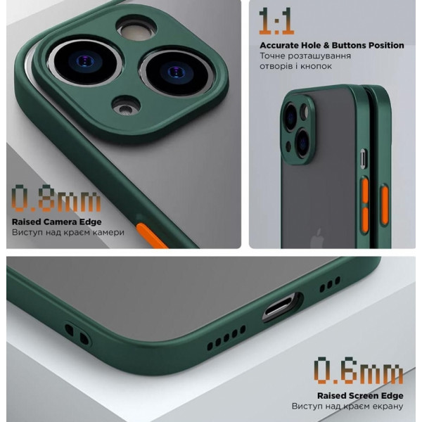 Фото - Чохол для смартфону Armorstandart Matte for Tecno Spark 10 Pro (KI7) Dark Green (ARM70502)