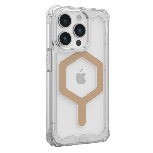 Фото - Чохол для смартфону UAG for Apple Iphone 15 Pro Plyo Magsafe Ice/Gold (114286114381)