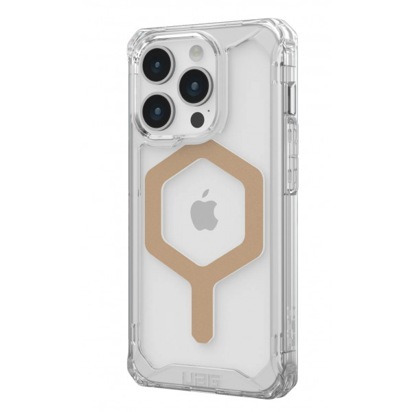 Фото - Чохол для смартфону UAG for Apple Iphone 15 Pro Plyo Magsafe Ice/Gold (114286114381)