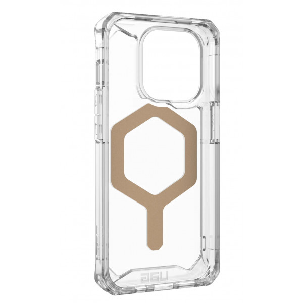 Фото - Чохол для смартфону UAG for Apple Iphone 15 Pro Plyo Magsafe Ice/Gold (114286114381)