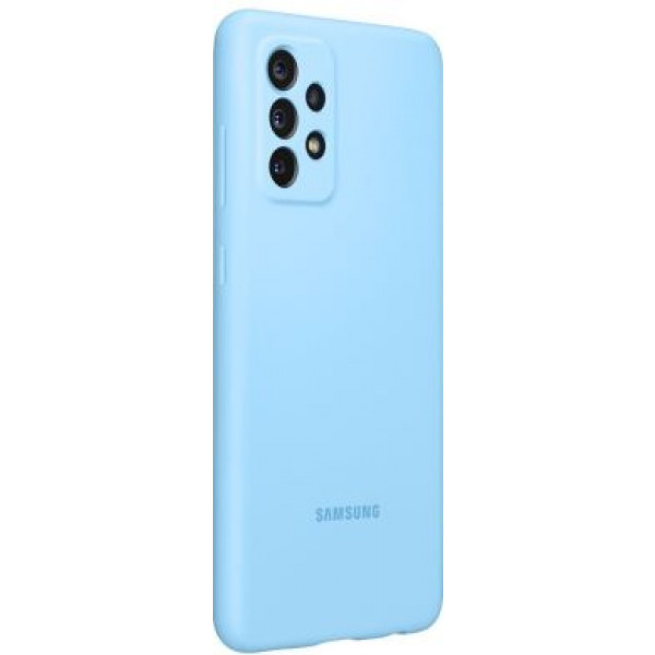 Фото - Чохол для смартфону Samsung Silicone Cover Samsung Galaxy A52 Blue (EF-PA525TLEGRU)