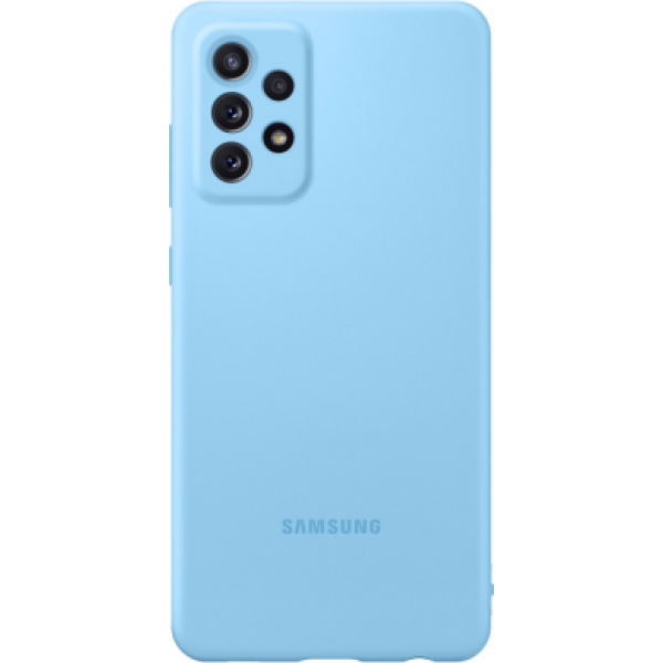 Фото - Чохол для смартфону Samsung Silicone Cover Samsung Galaxy A52 Blue (EF-PA525TLEGRU)