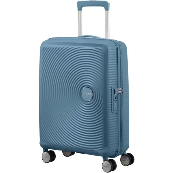 Фото - Валіза American Tourister Soundbox 55 см сіро-синій (32G*51001)