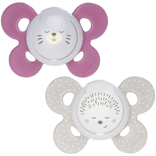 Фото - Ортодонтическая пустышка Chicco Physio Comfort 16-36 месяцев 2 шт. в аcсортименте (74935.41.00.00)