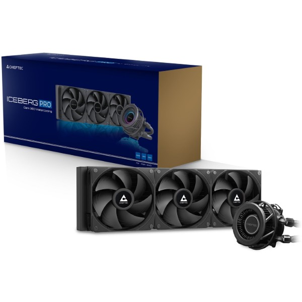 Фото - Водяная система охлаждения Chieftec Iceberg PRO 360 DARK (CLC-360-VRM-BLK)