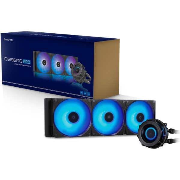 Фото - Водяная система охлаждения Chieftec Iceberg PRO 360 RGB (CLC-360-VRM-RGB)