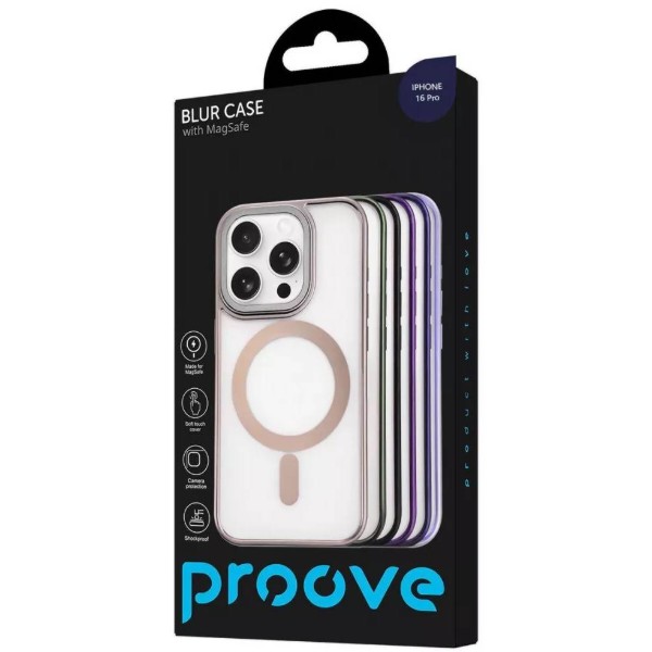 Фото - Чохол для смартфону Proove Blur Case with Magnetic Ring iPhone 16 Pro Sierra Blue (PCBCIP16P011)