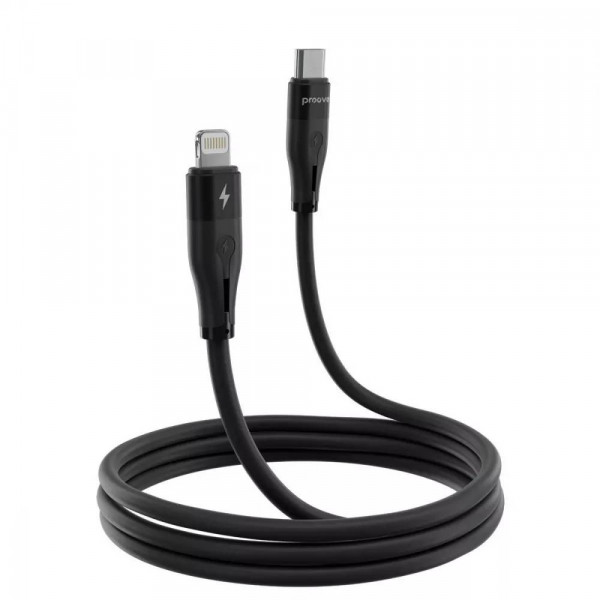 Фото - Кабель Proove Soft Silicone Type-C to Lightning 27W 1m Black (492060001)