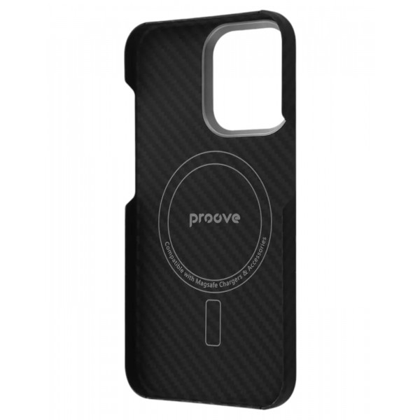 Фото - Чехол для смартфона Proove Carbon Slim with Magnetic Ring iPhone 16 Pro Max black (PCCSIP16PM02)