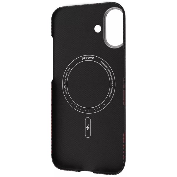 Фото - Чохол для смартфону Proove Carbon Slim with Magnetic Ring iPhone 17 Onyx (PCCSIP170060)