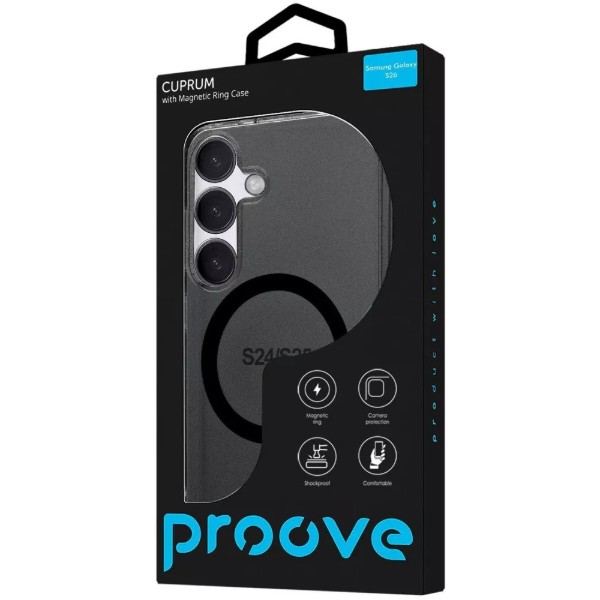 Фото - Чохол для смартфону Proove Cuprum Case with Magnetic Ring Samsung Galaxy S26 black (PCCCSGS02614)
