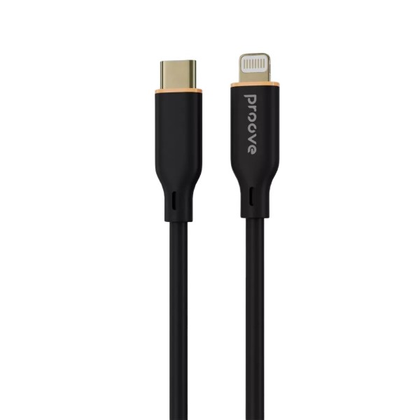 Фото - Кабель Proove Jelly Silicone Type-C to Lightning 27W 1m Black (492000001)