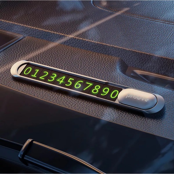 Фото - Парковочная карта Proove Parking Number Plate Metal Lock Silver (AAPM00000006)