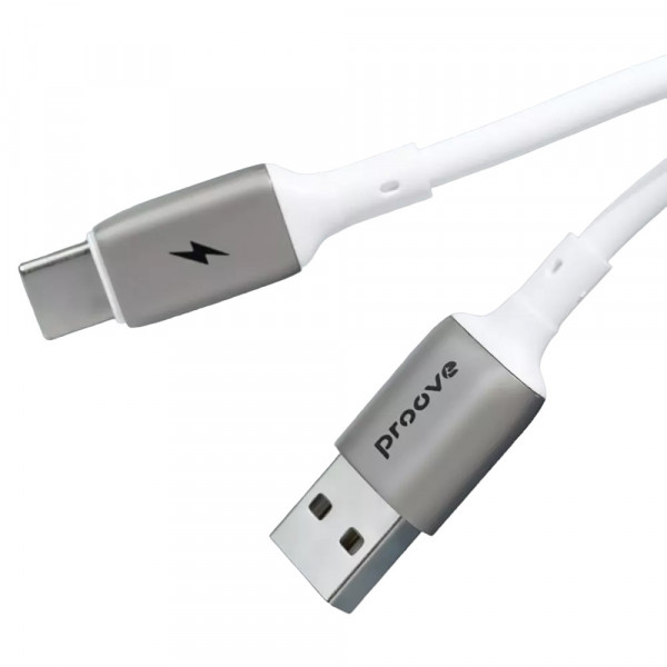 Фото - Кабель синхронизації даних Proove Flex Metal Type-C to Lightning 27W 1m White (CCFM27002102)