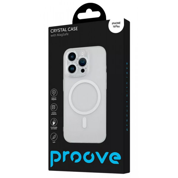 Фото - Чехол для смартфона Proove Crystal Case with Magnetic Ring iPhone 16 Plus Transparent (PCCCIP16PL01)