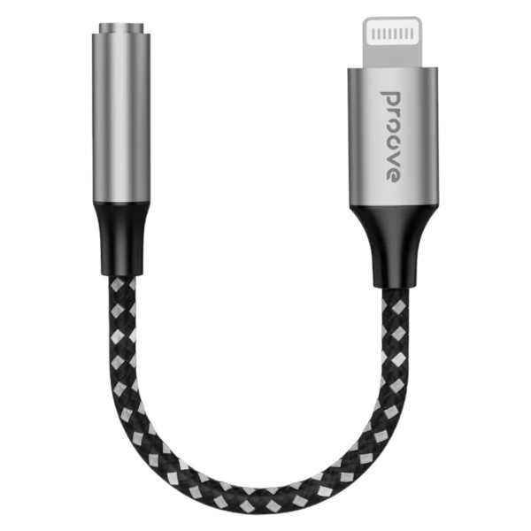 Фото - Переходник аудио Proove SoundMesh Lightning to 3.5 mm Gray (ACSM00005101) Фото - Переходник аудио Proove SoundMesh Lightning to 3.5 mm Gray (ACSM00005101)
