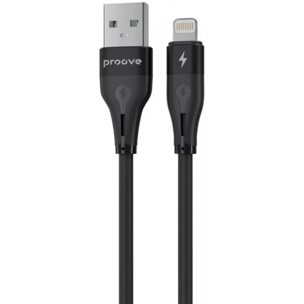 Фото - Кабель Proove Soft Silicone Lightning 2.4A 1m Black (492020001)