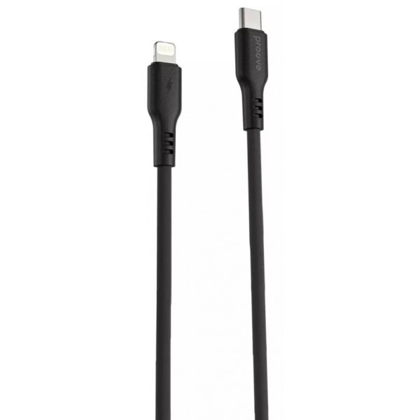 Фото - Кабель синхронизации данных Proove Rebirth Type-C to Lightning 3A 1m Black (CCRE60002101)