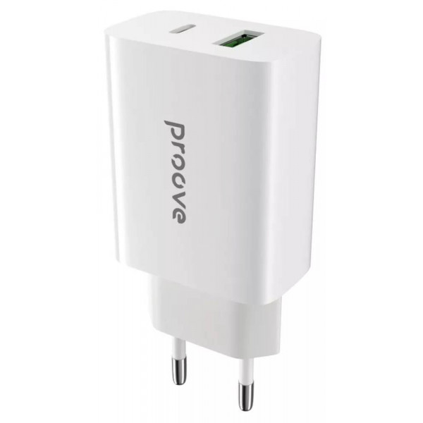 Фото - Сетевое зарядное устройство Proove Rapid 20W Type-C + USB White (349150003) Фото - Сетевое зарядное устройство Proove Rapid 20W Type-C + USB White (349150003)