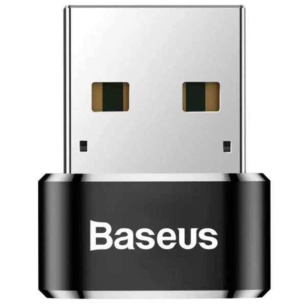 Фото - Перехідник Baseus Mini Type-C female to USB Black (CAAOTG-01)