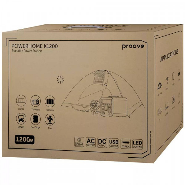 Фото - Зарядна станція універсальна Proove PowerHome K1200 Black