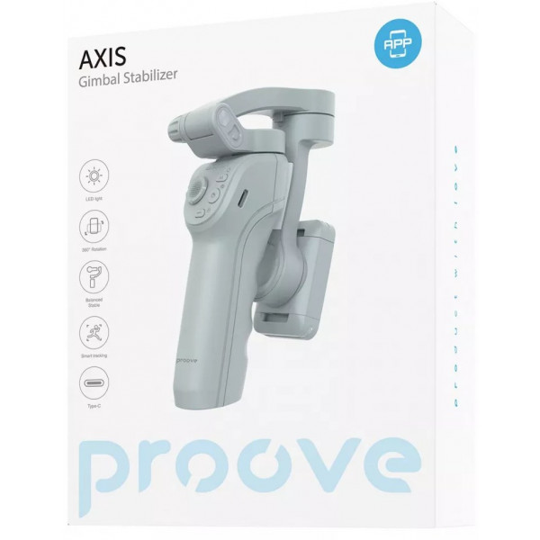 Фото - Уцінка - Тривісьовий ручний стабілізаційний підвіс Proove Axis Gimbal Stabilizer Gray (MPAX00010001)