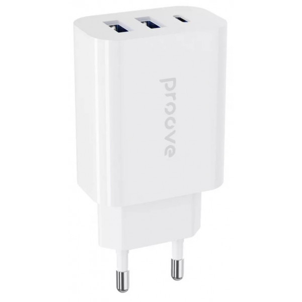 Фото - Мережевий зарядний пристрій Proove Rapid 30W (2 USB + Type-C White (483950003)