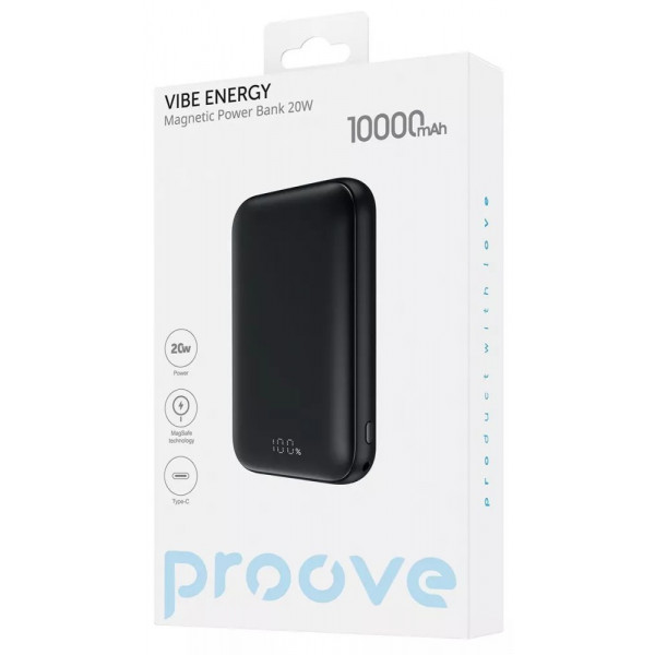 Фото - Батарея мобільна Proove Vibe Energy 20W 10000mAh black (2001001860349)
