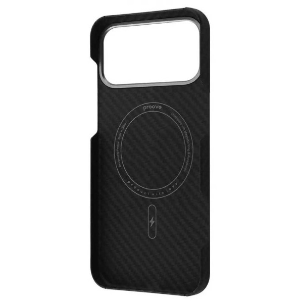 Фото - Чохол для смартфону Proove Carbon Slim with Magnetic Ring iPhone 17 Pro Max Black (PCCSIP17PM02)