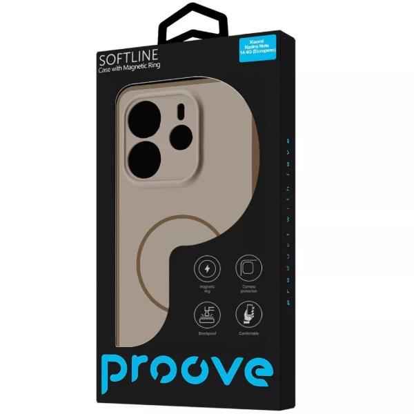 Фото - Чохол для смартфону Proove Softline Case with Magnetic Ring Xiaomi Redmi Note 14 4G (European) 164.84mm orange (PCLCXRN14410)