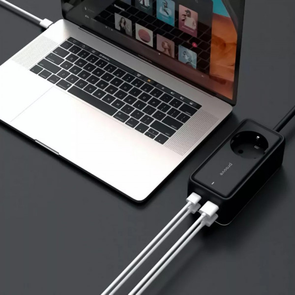 Фото - Мережевий фільтр Proove Power Strip Homester PD-03 1AC 65W 2 Type-C + 2USB Black (479280001)