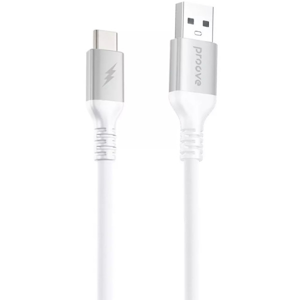 Фото - Кабель Proove ReGen Silicone USB to Type-C 3A (1m) white (CCRS27001202)