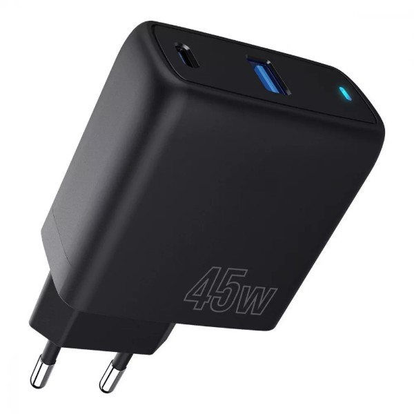Фото - Сетевое зарядное устройство Proove Silicone Power 45W (Type-C + USB) Black Фото - Сетевое зарядное устройство Proove Silicone Power 45W (Type-C + USB) Black