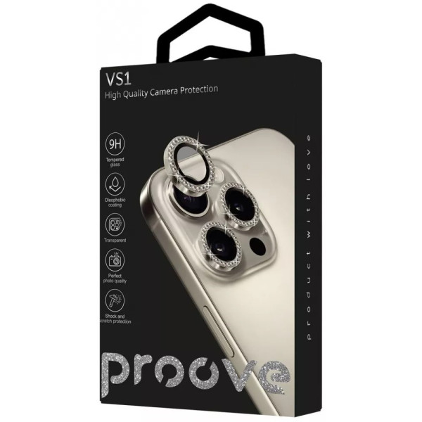 Фото - Захисне скло для смартфону Proove для камери VS1 iPhone 13 Pro/13 Pro Max Gold (CPPVSI13PM13)