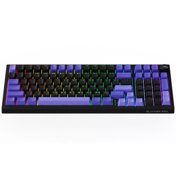 Фото - Клавіатура бездротова ігрова Proove Gaming Slicker Pro  (Ukraine Layout) Black/Purple (WKSLP0022416)