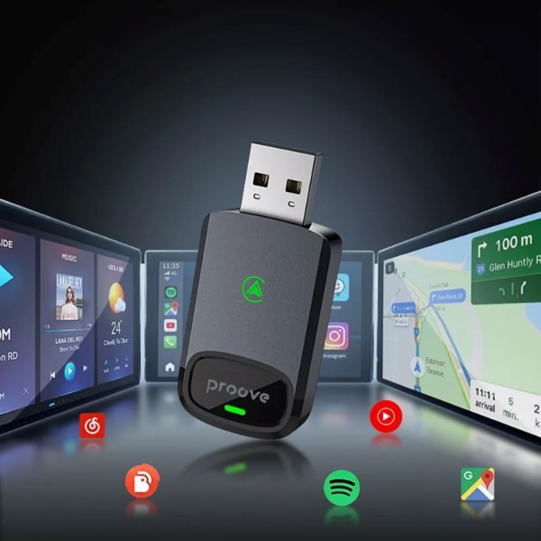Фото - Беспроводной адаптер автомобильный Proove Unity Gray (WAPU00100003)