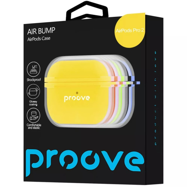 Фото - Чохол для навушників Proove Air Bump Case AirPods Pro 2 yellow (PCABARP20044)