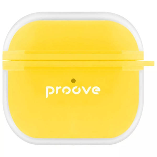 Фото - Чохол для навушників Proove Air Bump Case AirPods 4 yellow (PCABAR040044) Фото - Чохол для навушників Proove Air Bump Case AirPods 4 yellow (PCABAR040044)