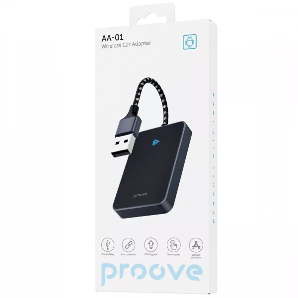 Фото - Бездротовий адаптер автомобільний Proove AA-01 Wireless Car Adapter Black (SMAA00100001)